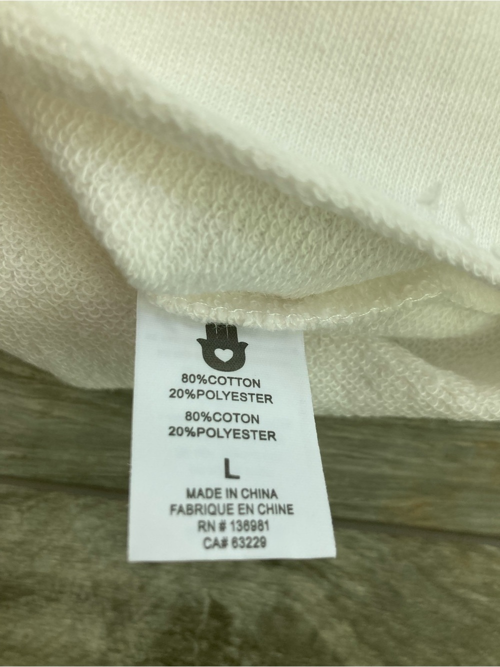 Spiritual Gangster Cream Crewneck Sweatshirt with Tan Graphic - Picture 4 of 5